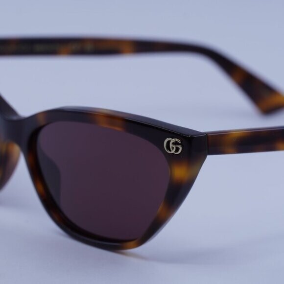 Gucci GG1815S 002 Sunglasses Havana Cat Eye Frame, Brown Lenses main image 11